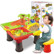 Load image into Gallery viewer, Kids Summer Outdoor Beach Sandpit Toys Sand Bucket Water Wheel Table Play Set Toys Children Learning Education Toy Baby Birthday
