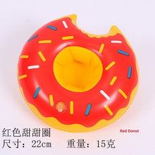 Load image into Gallery viewer, Inflatable water coasters Flamingo donut lemon watermelon crab heart water game playing on water